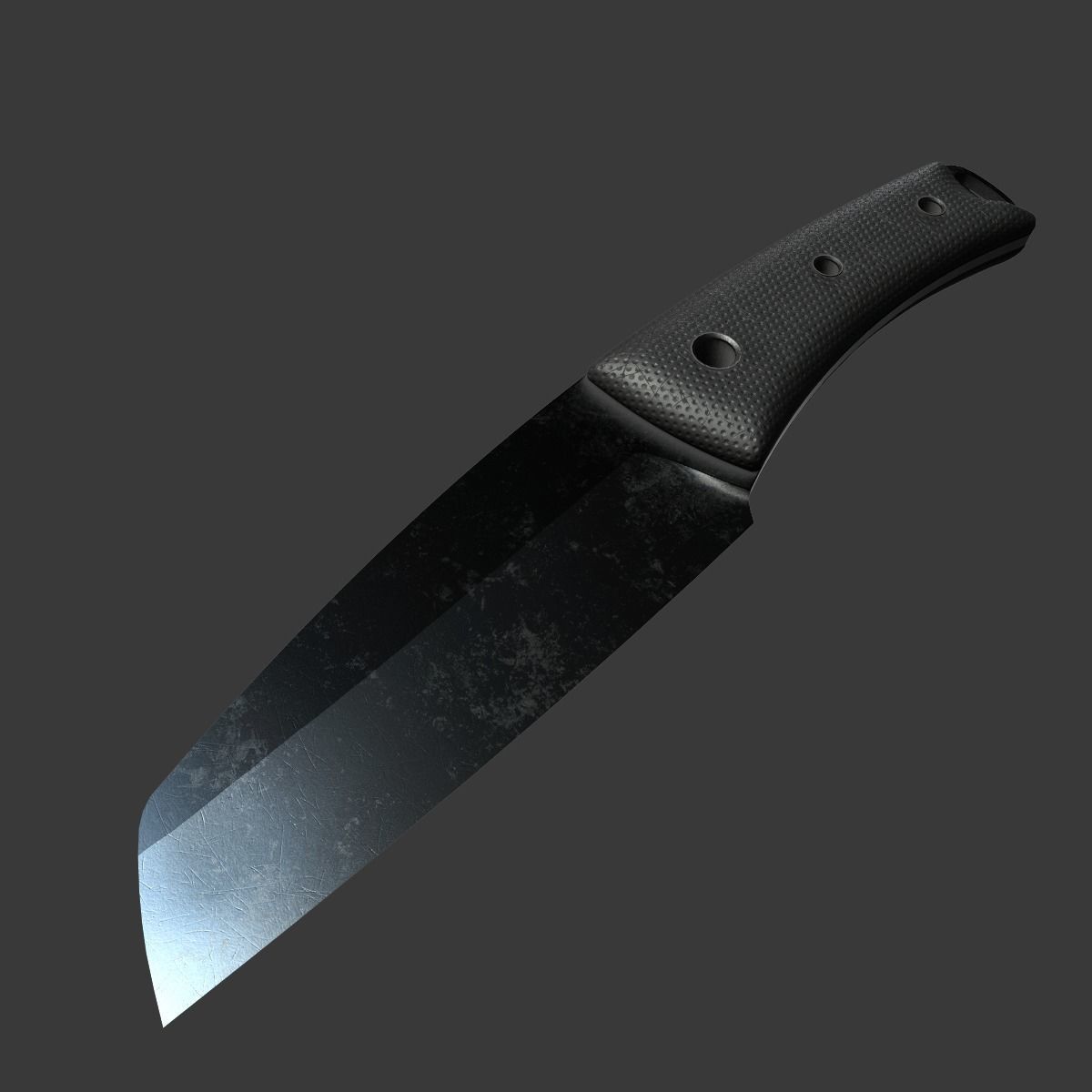 Game and VR-AR Ready Knife Low-poly 3D model_1