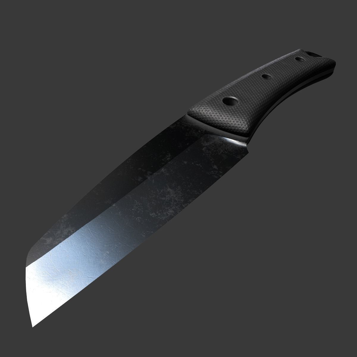 Game and VR-AR Ready Knife Low-poly 3D model_4