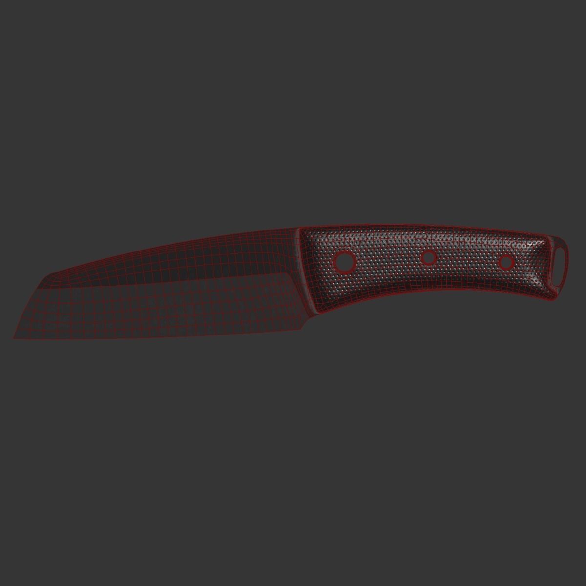 Game and VR-AR Ready Knife Low-poly 3D model_6