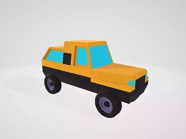 Minimalistic cars of different colors and shapes