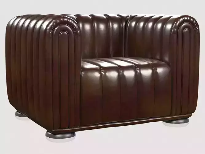 CLUB 1910 chair by JOSEF HOFFMANN Low-poly 3D model
