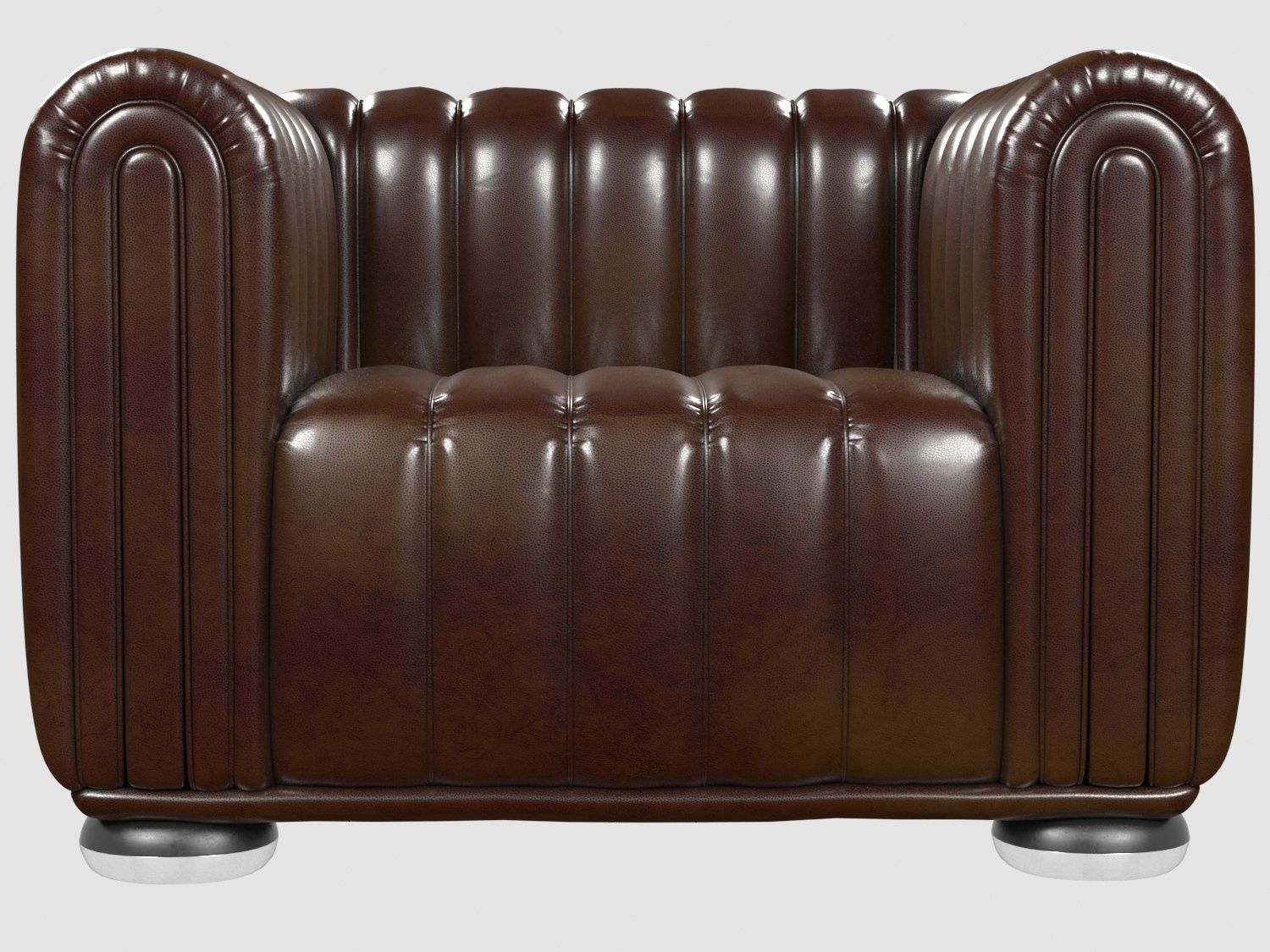 CLUB 1910 chair by JOSEF HOFFMANN Low-poly 3D model_2