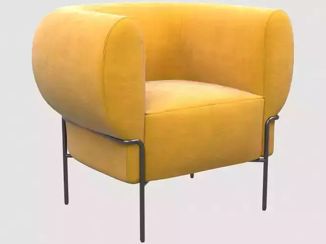 Madda Lounge Chair by Michael Felix Low-poly 3D model