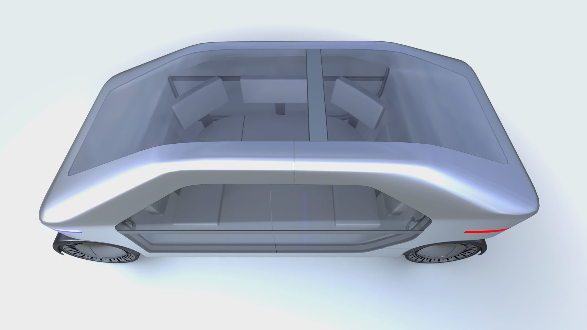 Electric bus autopilot 3D model_8