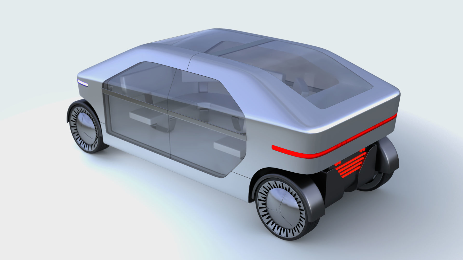 Electric bus autopilot 3D model_3