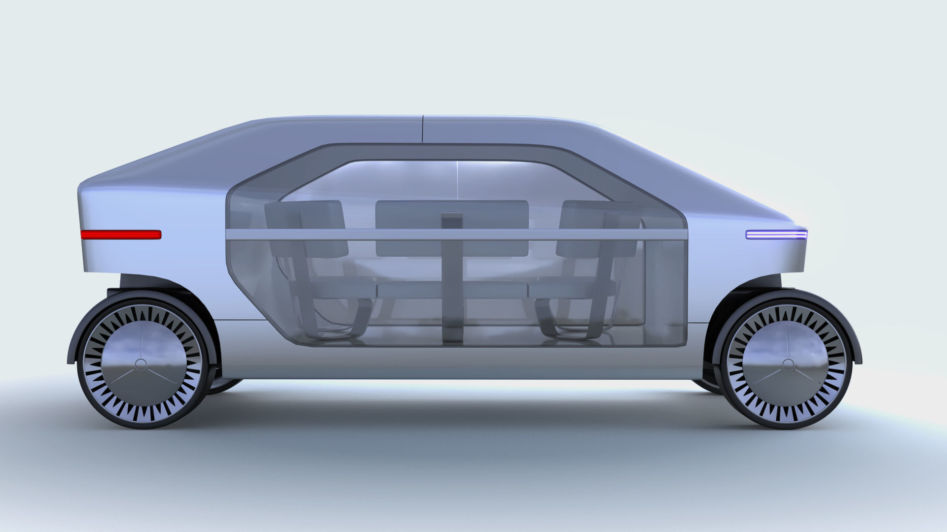 Electric bus autopilot 3D model_2