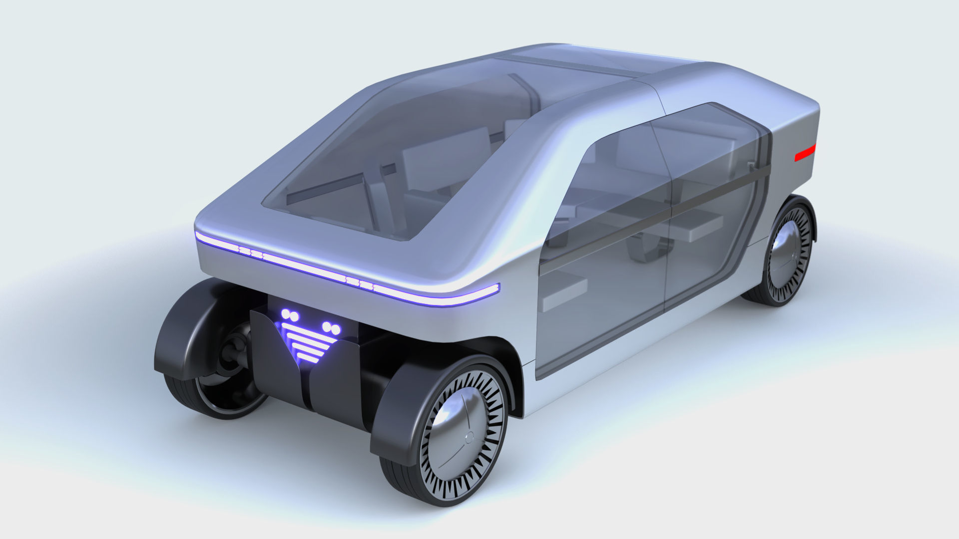 Electric bus autopilot 3D model_4