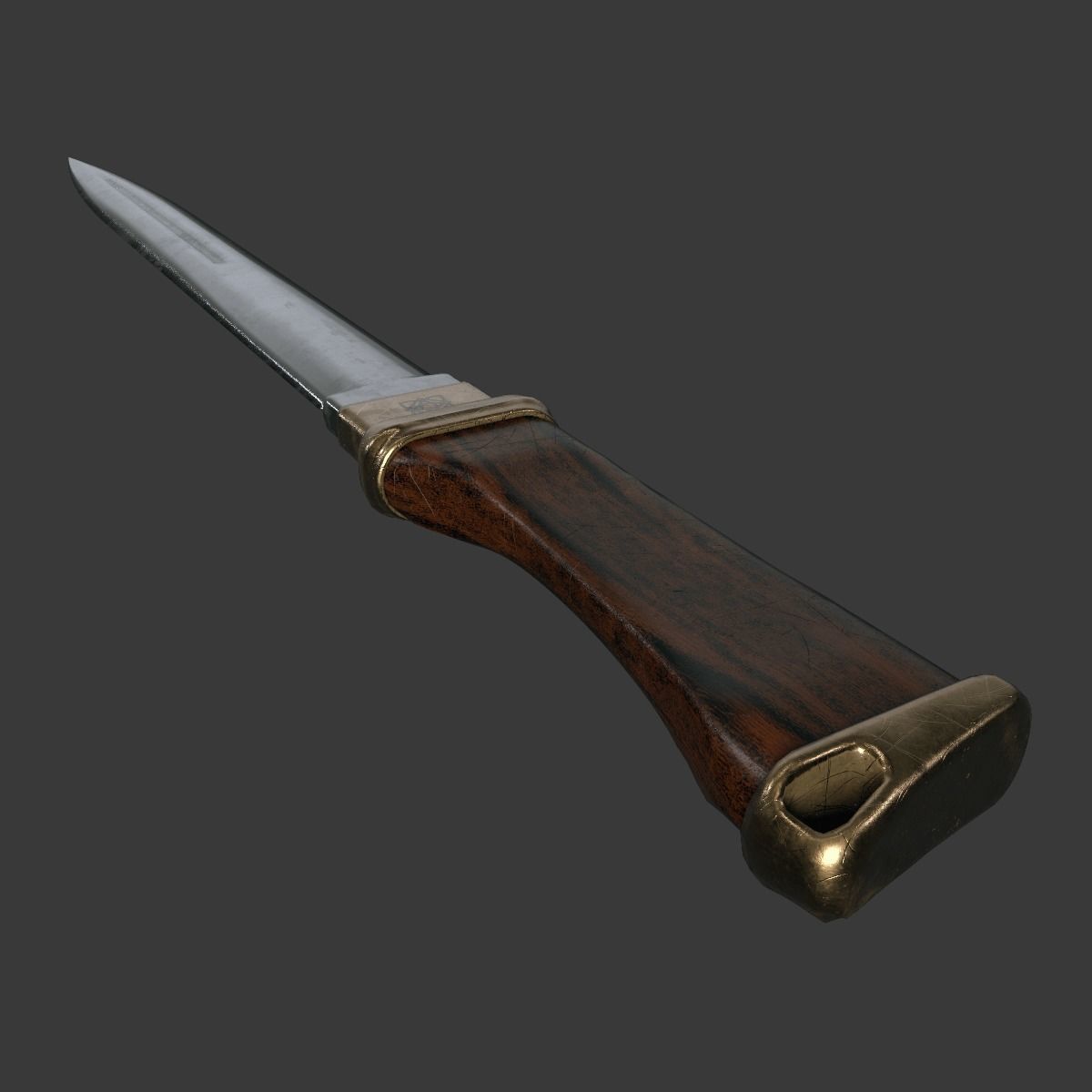 Game and VR-AR Ready Dagger 3D model_2