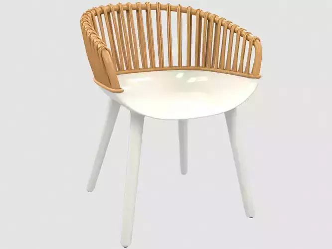 Club Cyborg armchair by Marcel Wanders Low-poly 3D model