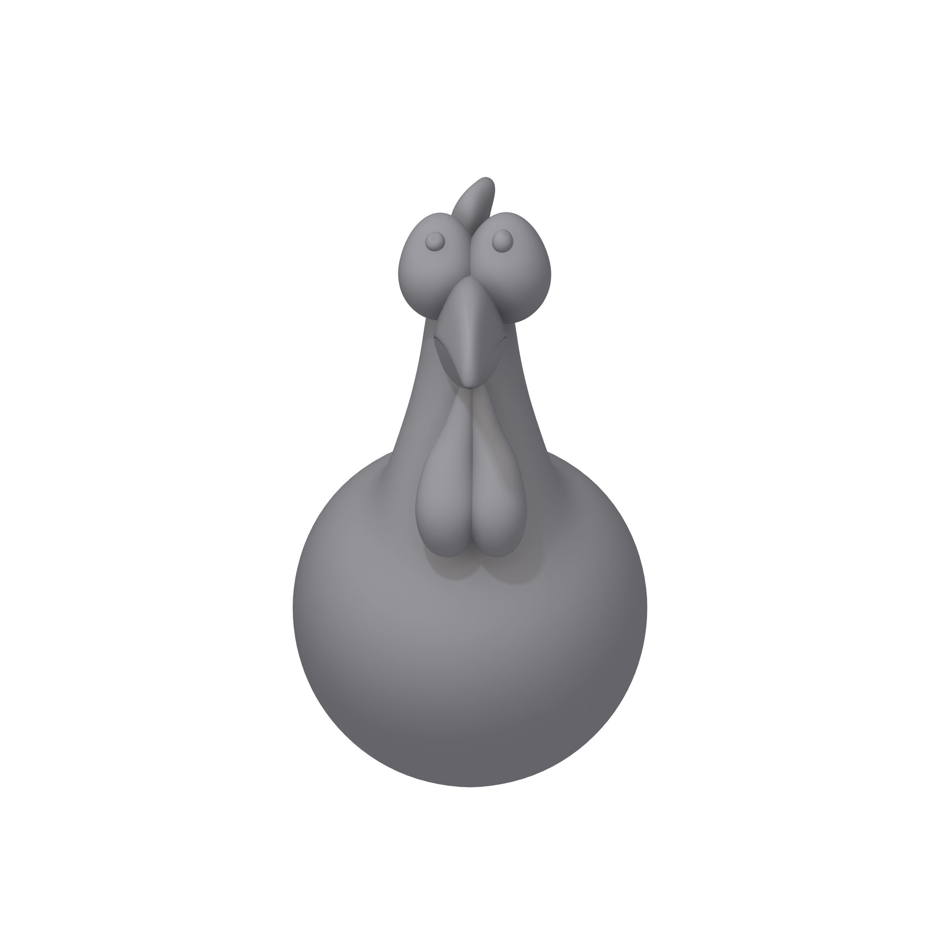 Chicken Cartoon 3D model_9