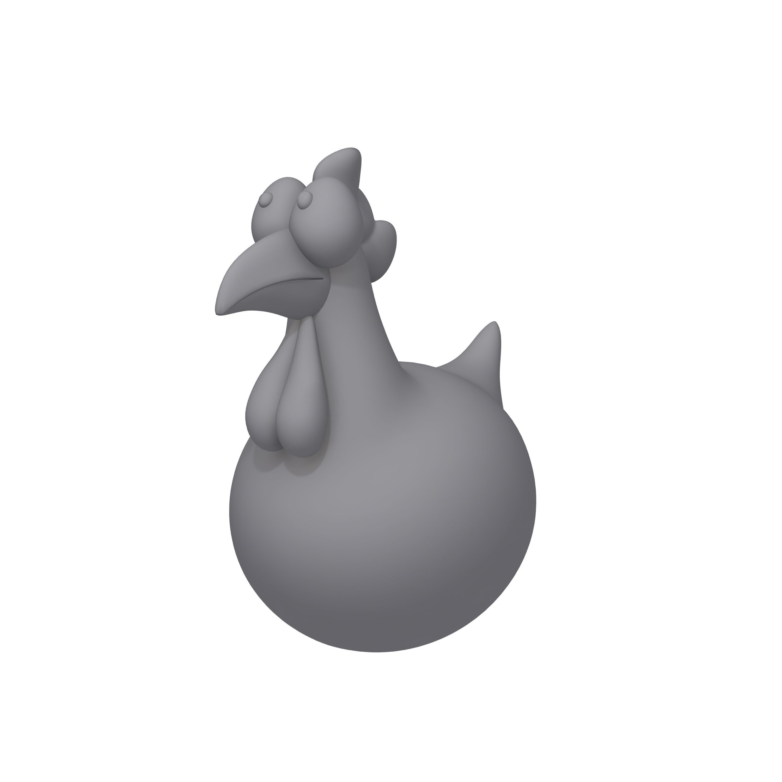 Chicken Cartoon 3D model_12