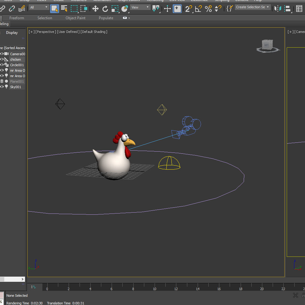 Chicken Cartoon 3D model_16