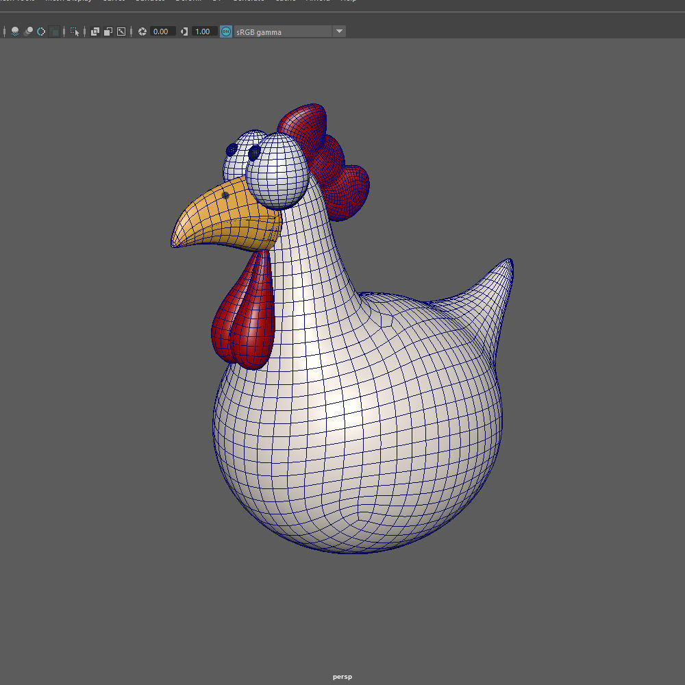 Chicken Cartoon 3D model_14