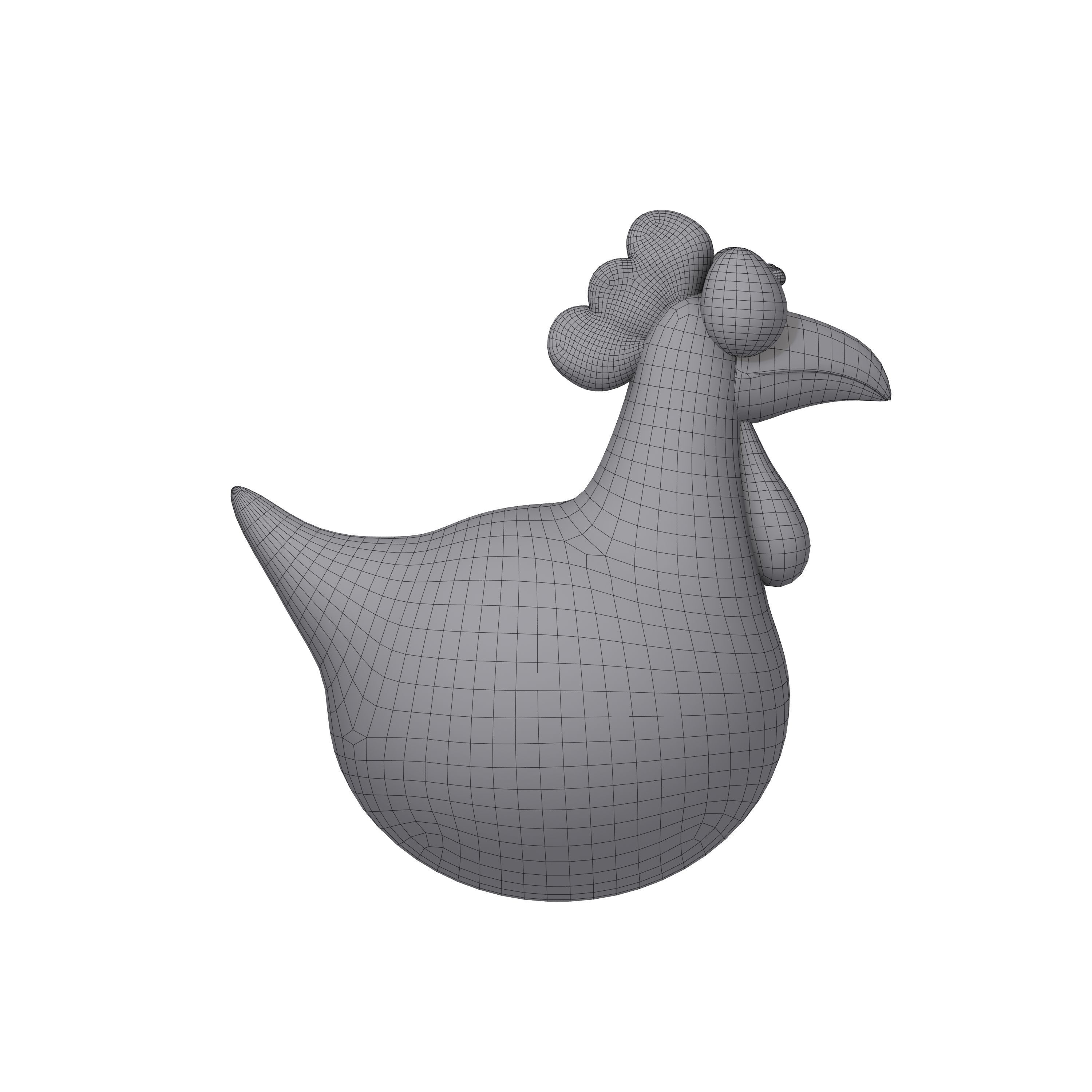 Chicken Cartoon 3D model_6