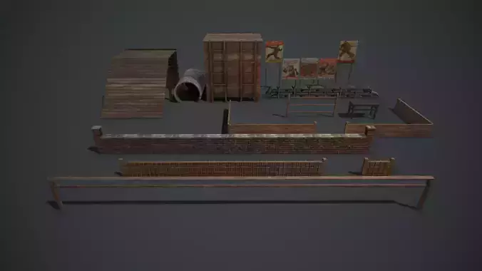 Military Training Camp Set