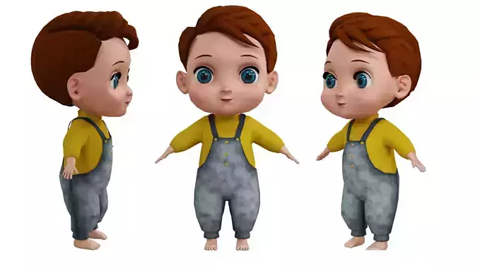 Cute Baby Boy character 