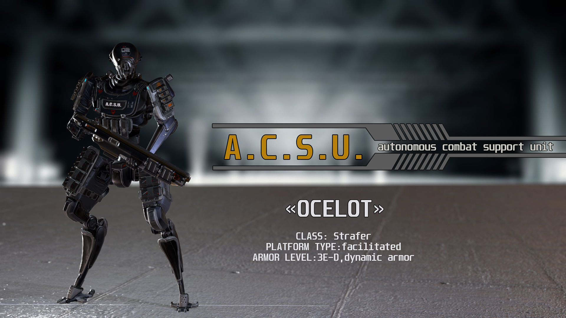 ACSU Ocelot Low-poly 3D model_3