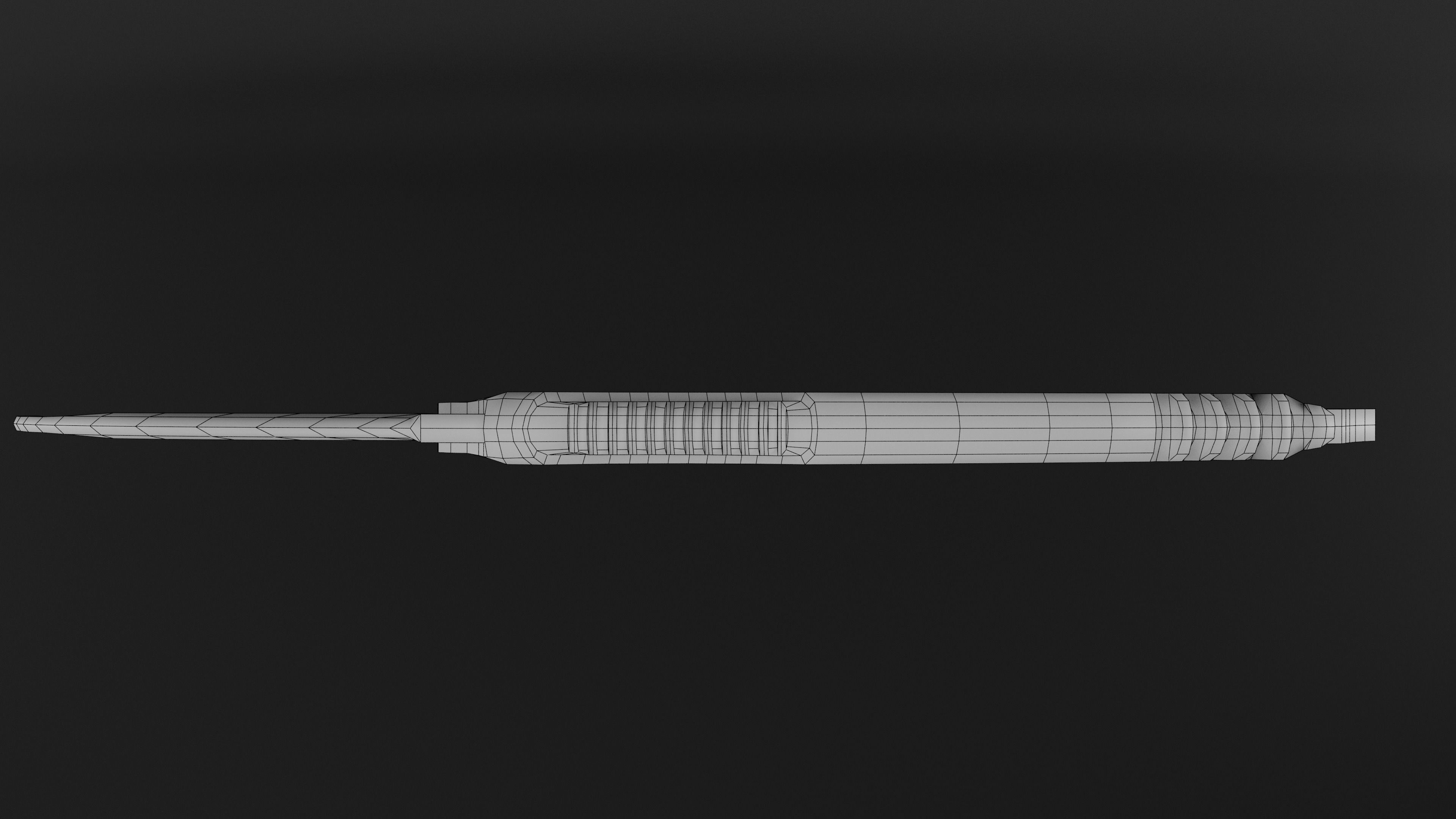 Karambit Knife Wooden Handle Low-Poly Low-poly 3D model_21