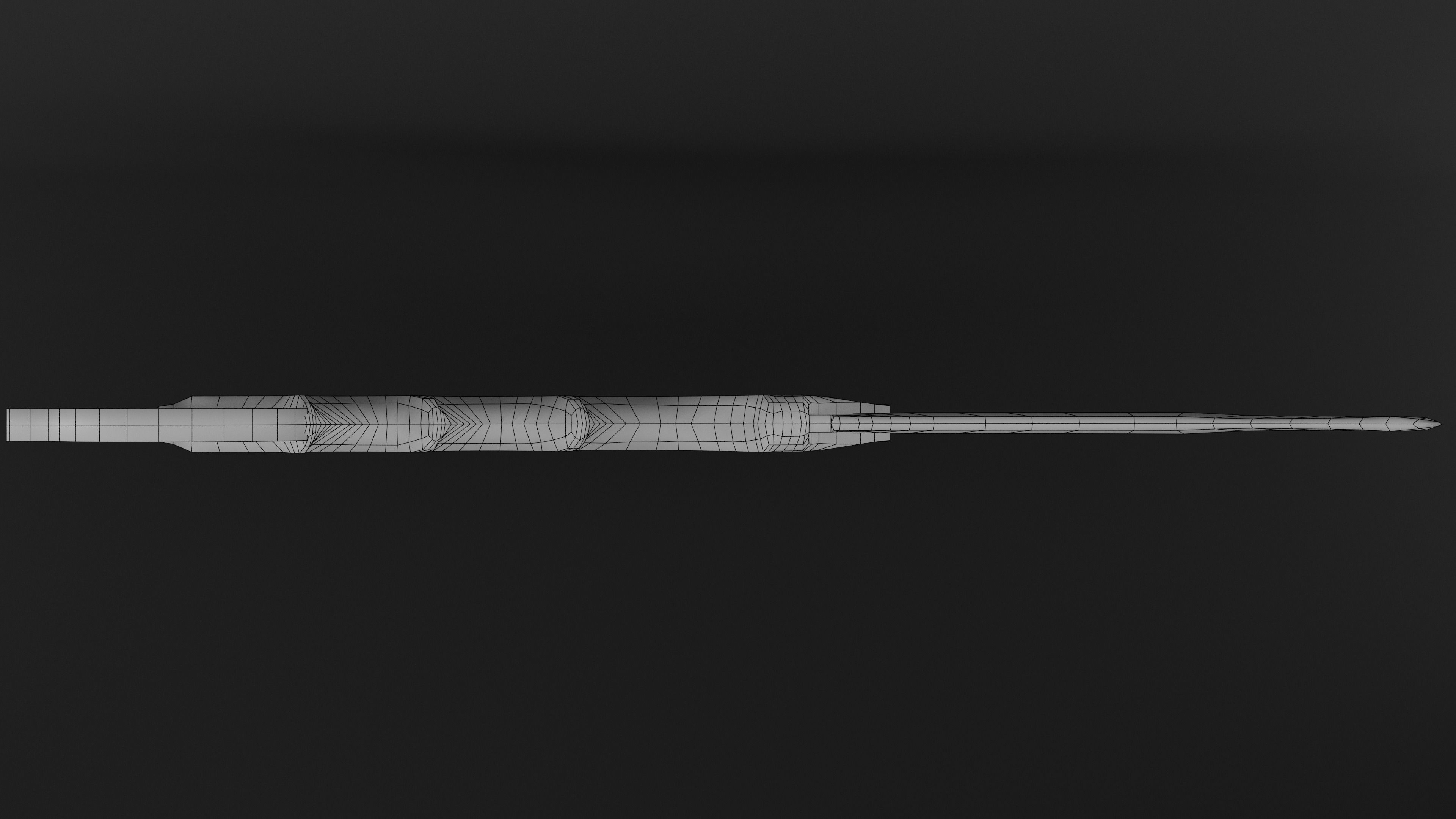 Karambit Knife Wooden Handle Low-Poly Low-poly 3D model_22