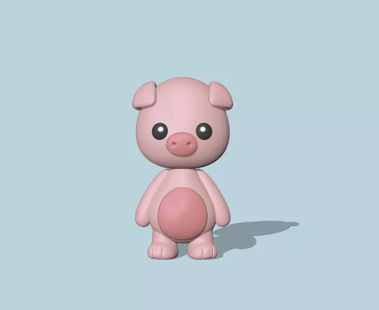Pig Toy 3D print model_0