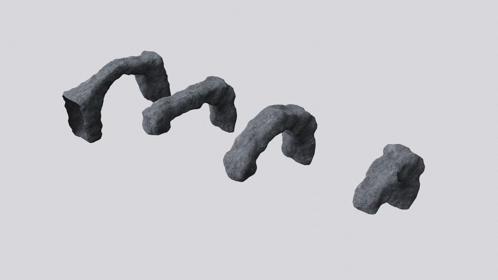 Environmental Cave Rocks Vol2 - Game Ready and PBR Low-poly 3D model_1