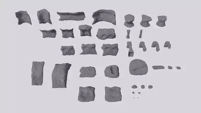 Environmental Cave Rocks Vol2 - Game Ready and PBR