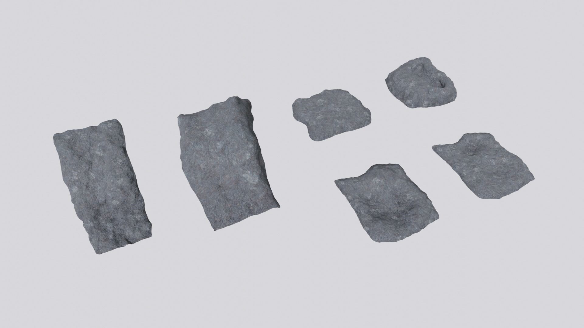 Environmental Cave Rocks Vol2 - Game Ready and PBR Low-poly 3D model_3