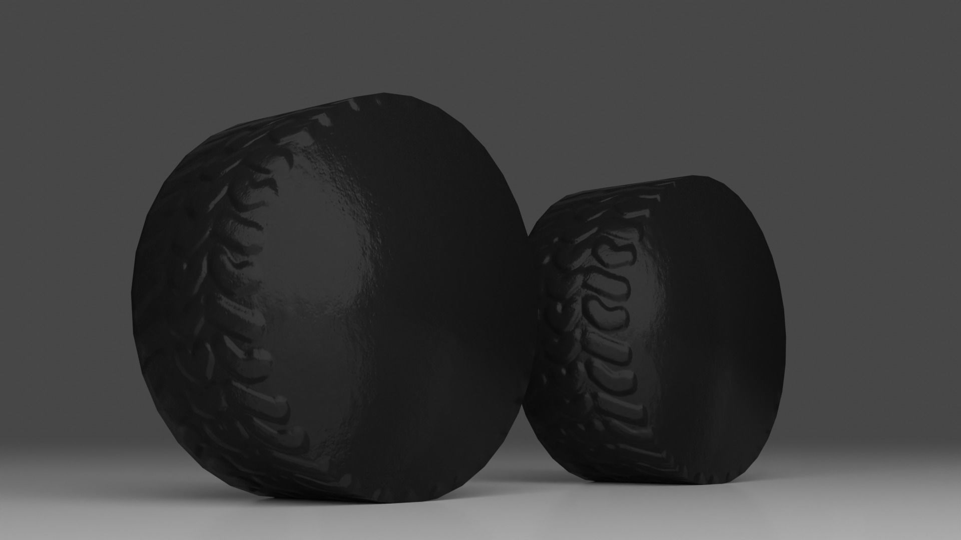 Truck Wheel Low-poly 3D model_4