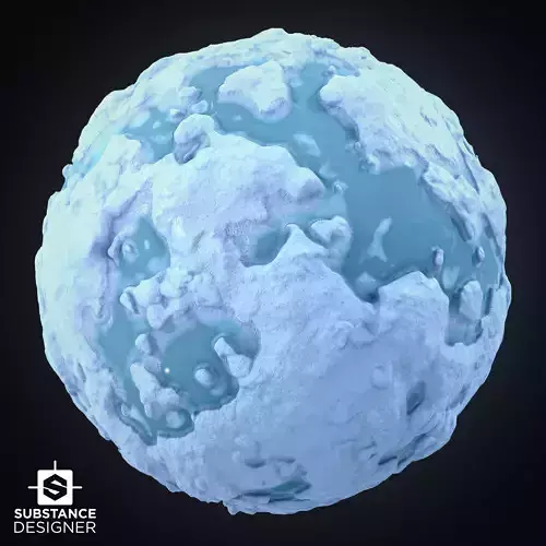 Melting Snow PBR Seamless texture