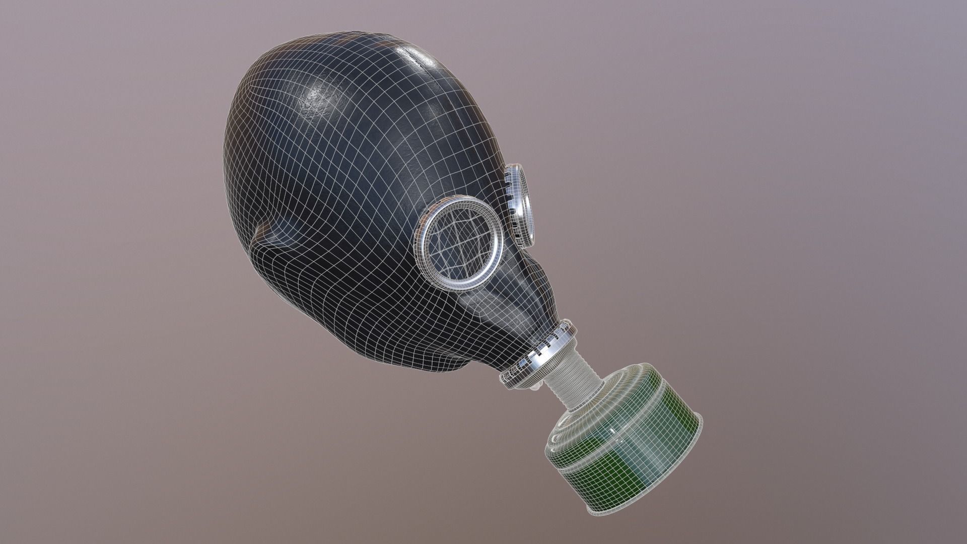 Gas mask GP-5 3D model_7