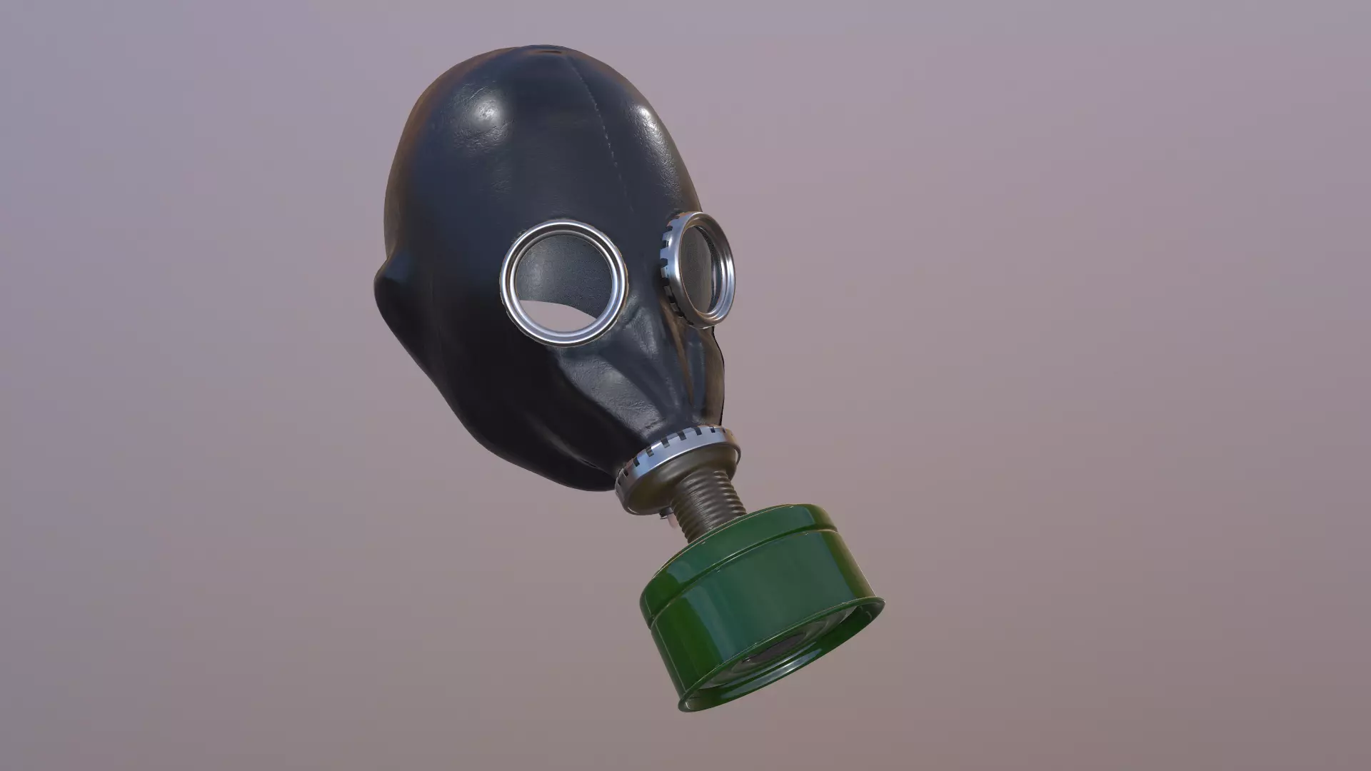 Gas mask GP-5 3D model_0