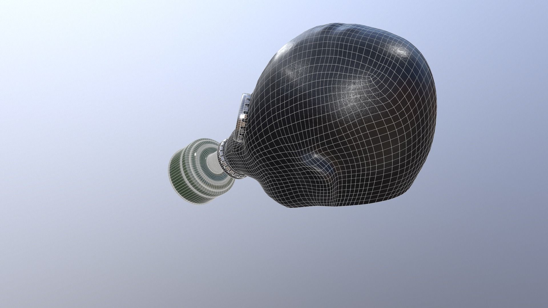 Gas mask GP-5 3D model_9