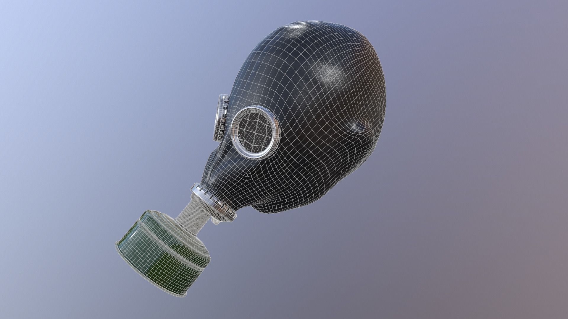 Gas mask GP-5 3D model_8