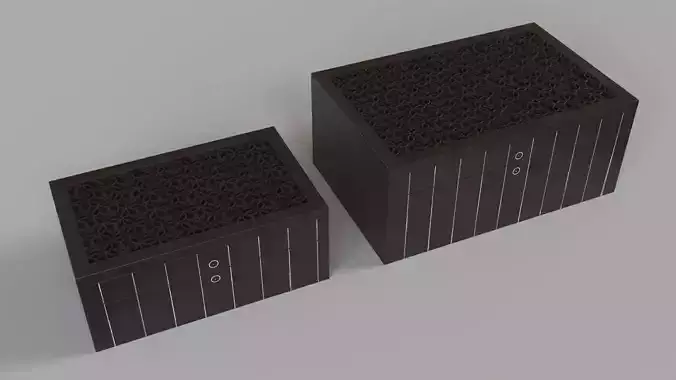 Cyan Design Magnolia Container 1 and 2 in Black