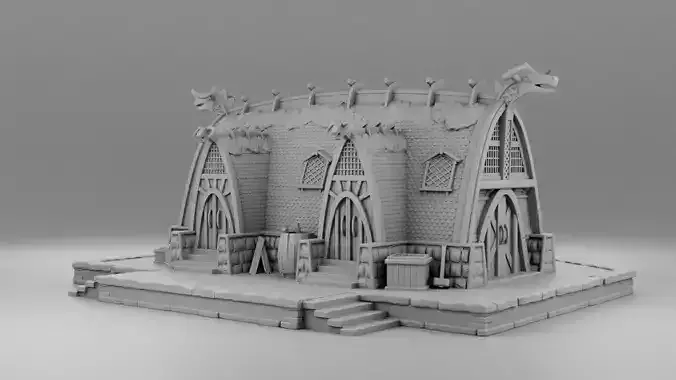 Large barn of Vikings