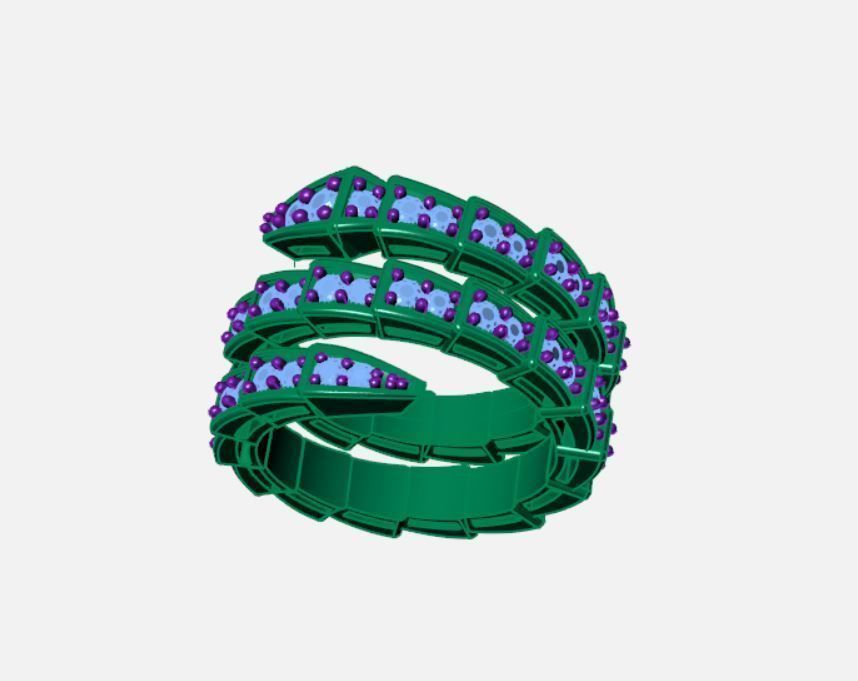 serpenti ring 2 tour 3D model_4