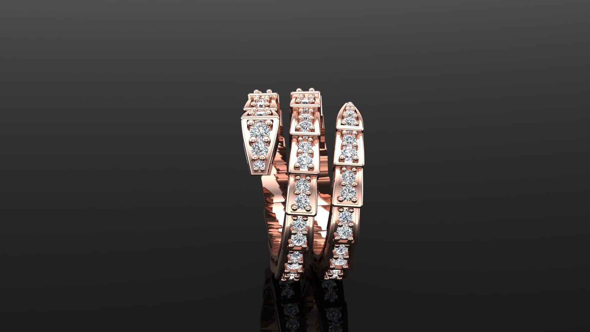 serpenti ring 2 tour 3D model_3