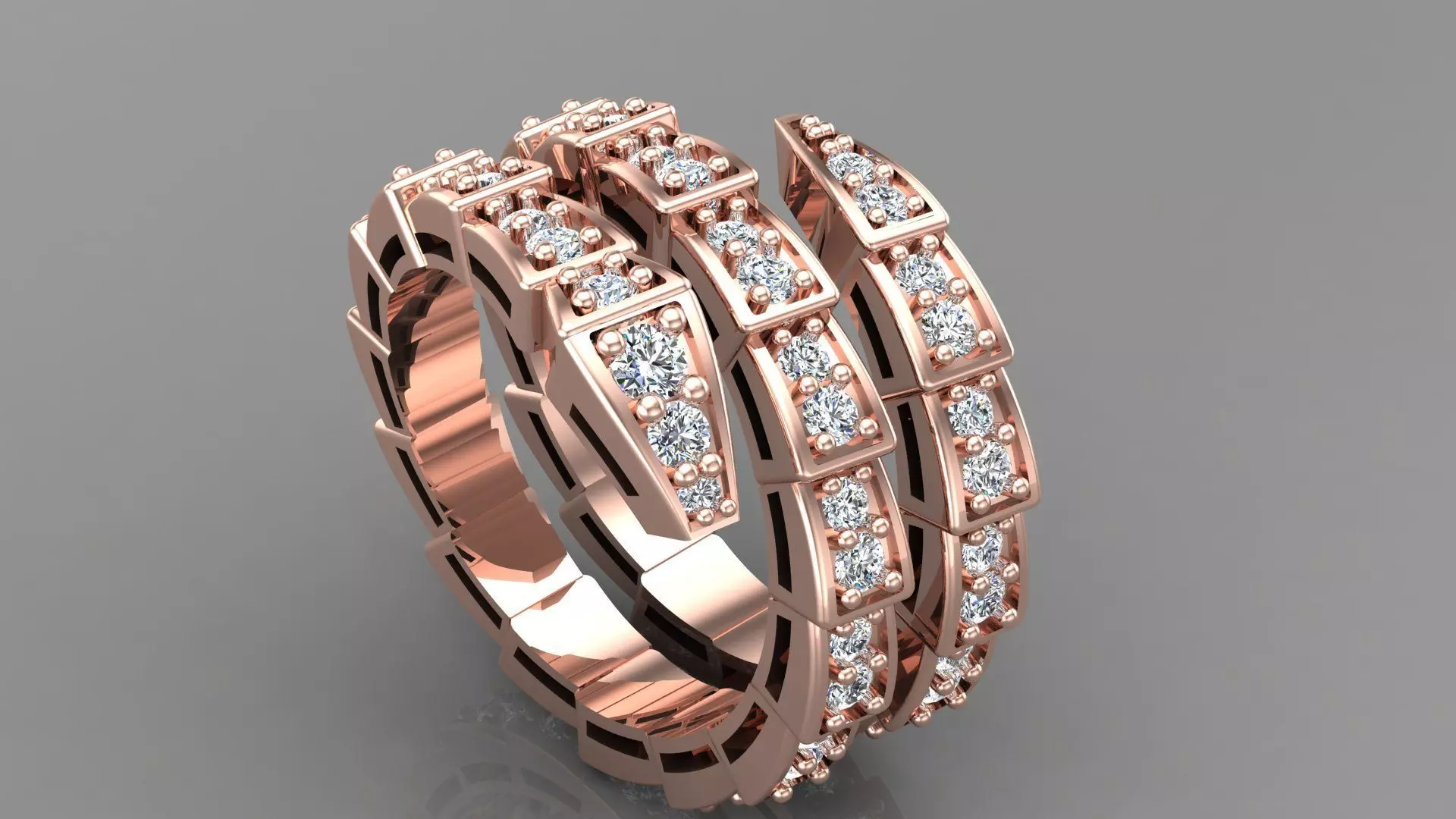 serpenti ring 2 tour 3D model_0