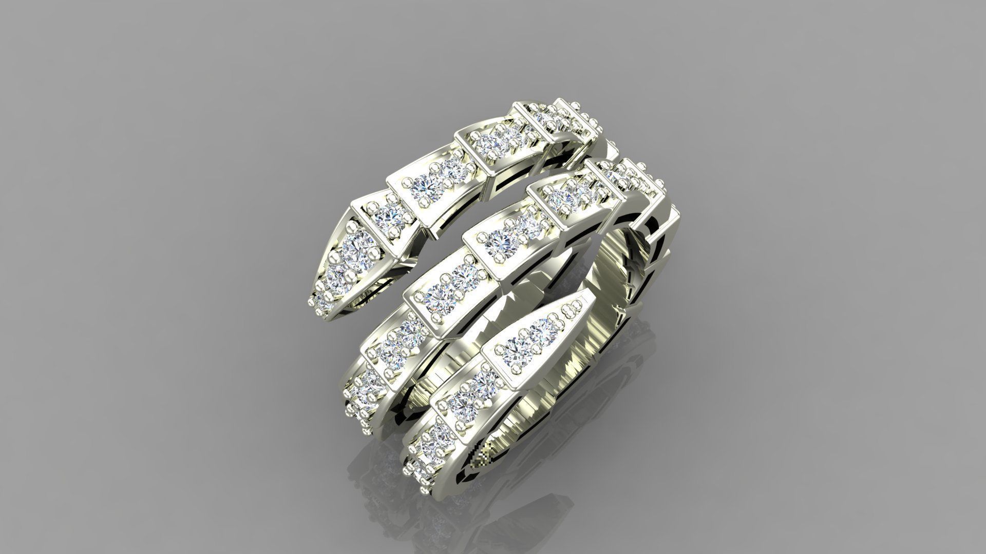serpenti ring 2 tour 3D model_2