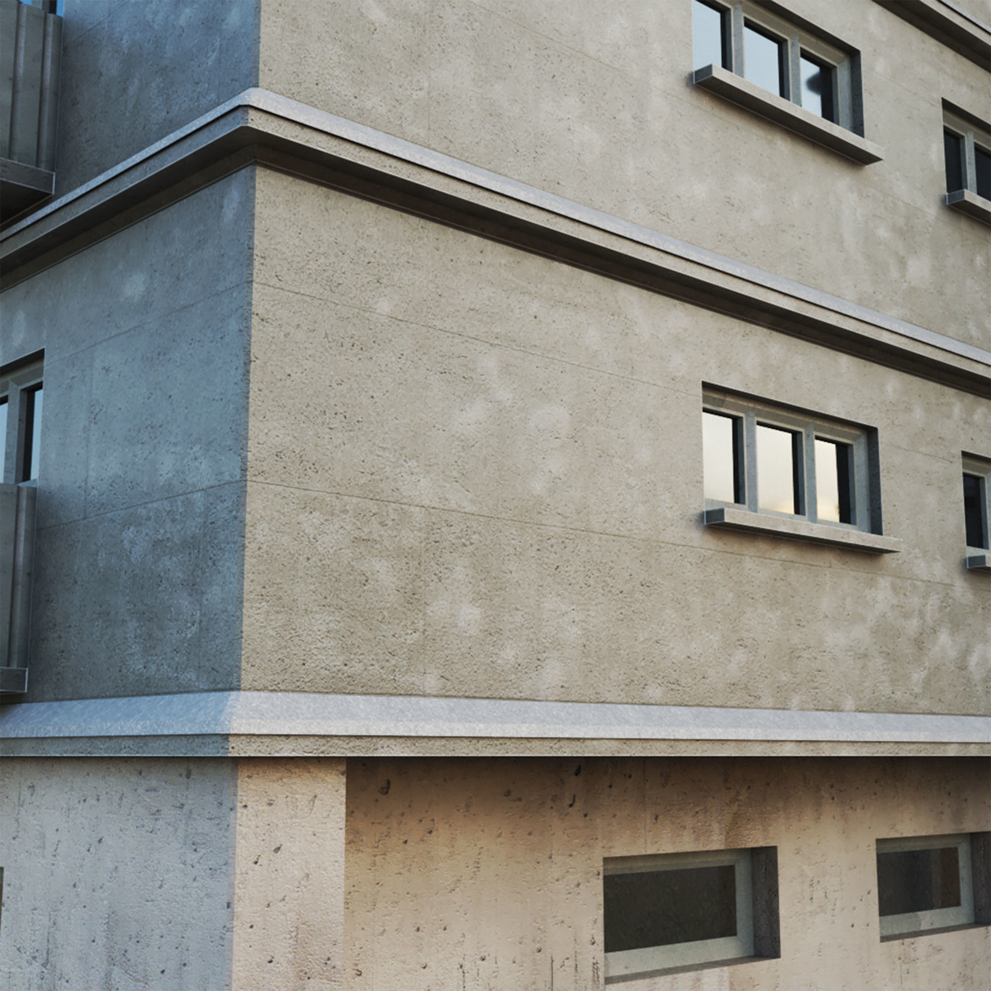 Building Skyscraper City Town Down Office Work Street Kitbash Low-poly 3D model_23