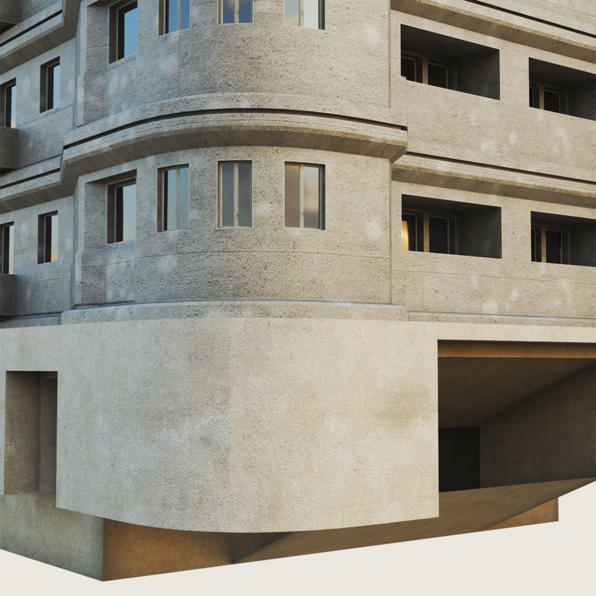 Building Skyscraper City Town Down Office Work Street Kitbash Low-poly 3D model_80