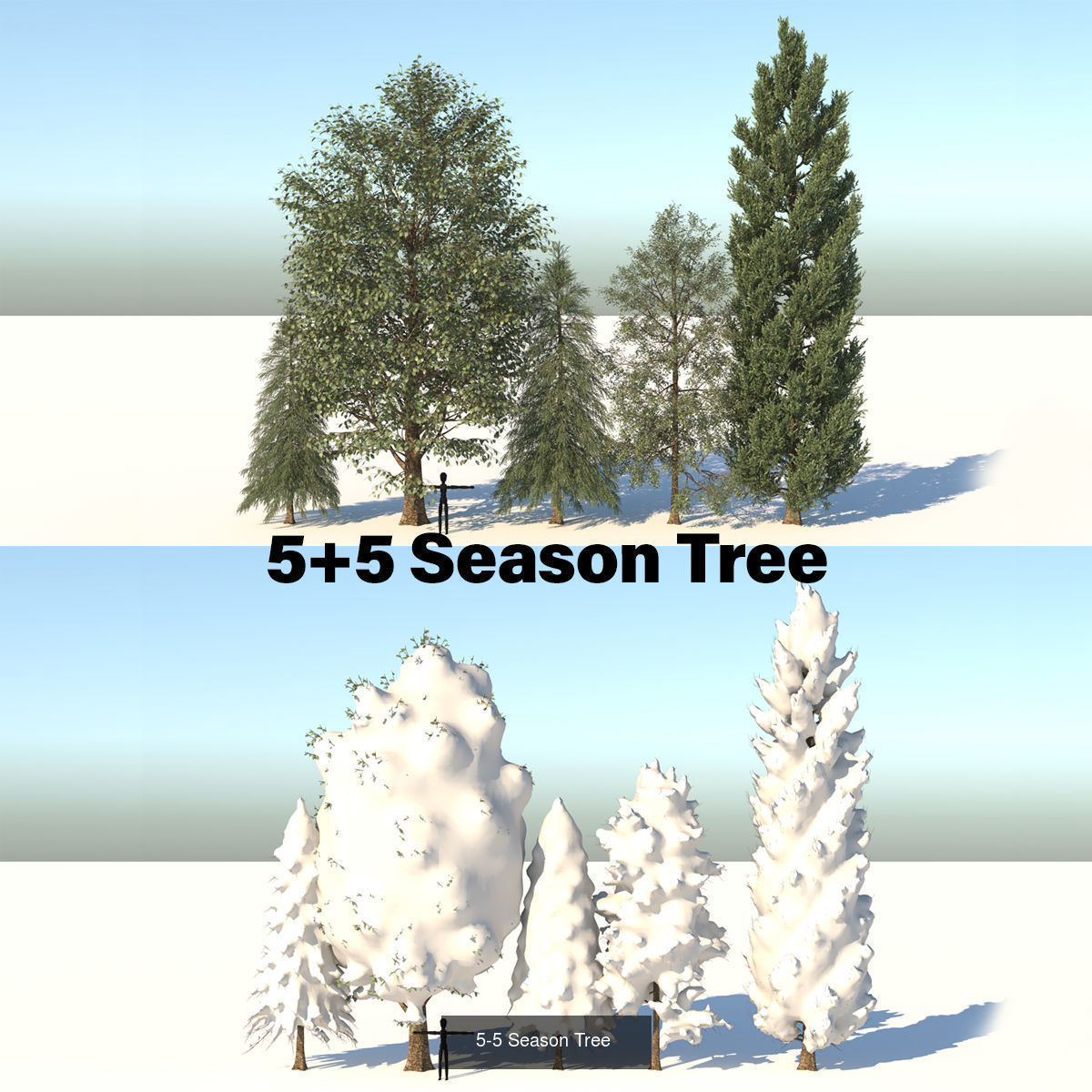 MEGA TREE COLLECITON 40 TREE 3D Model Collection_5