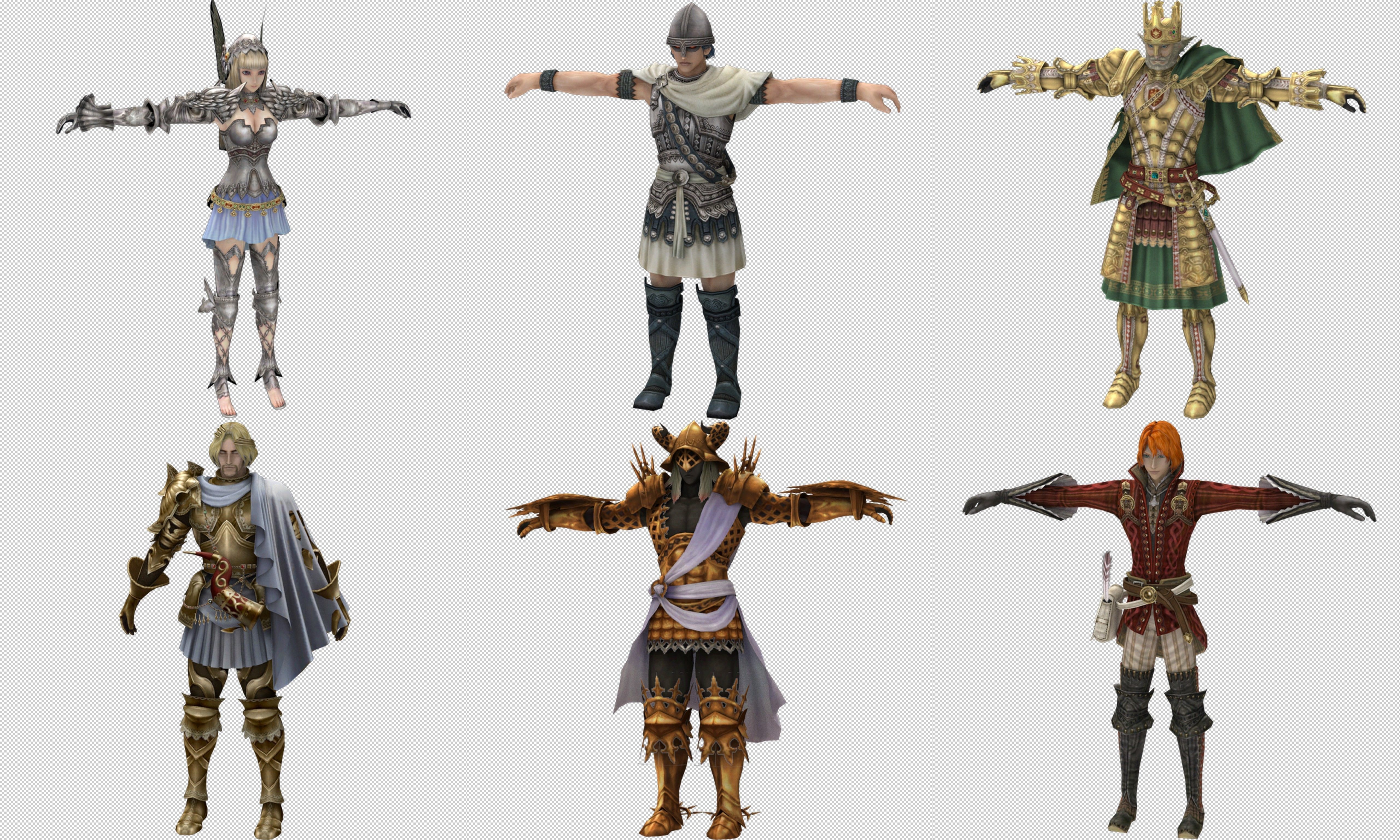 Collection Cartoon - Characters weapons Low-poly 3D model_5