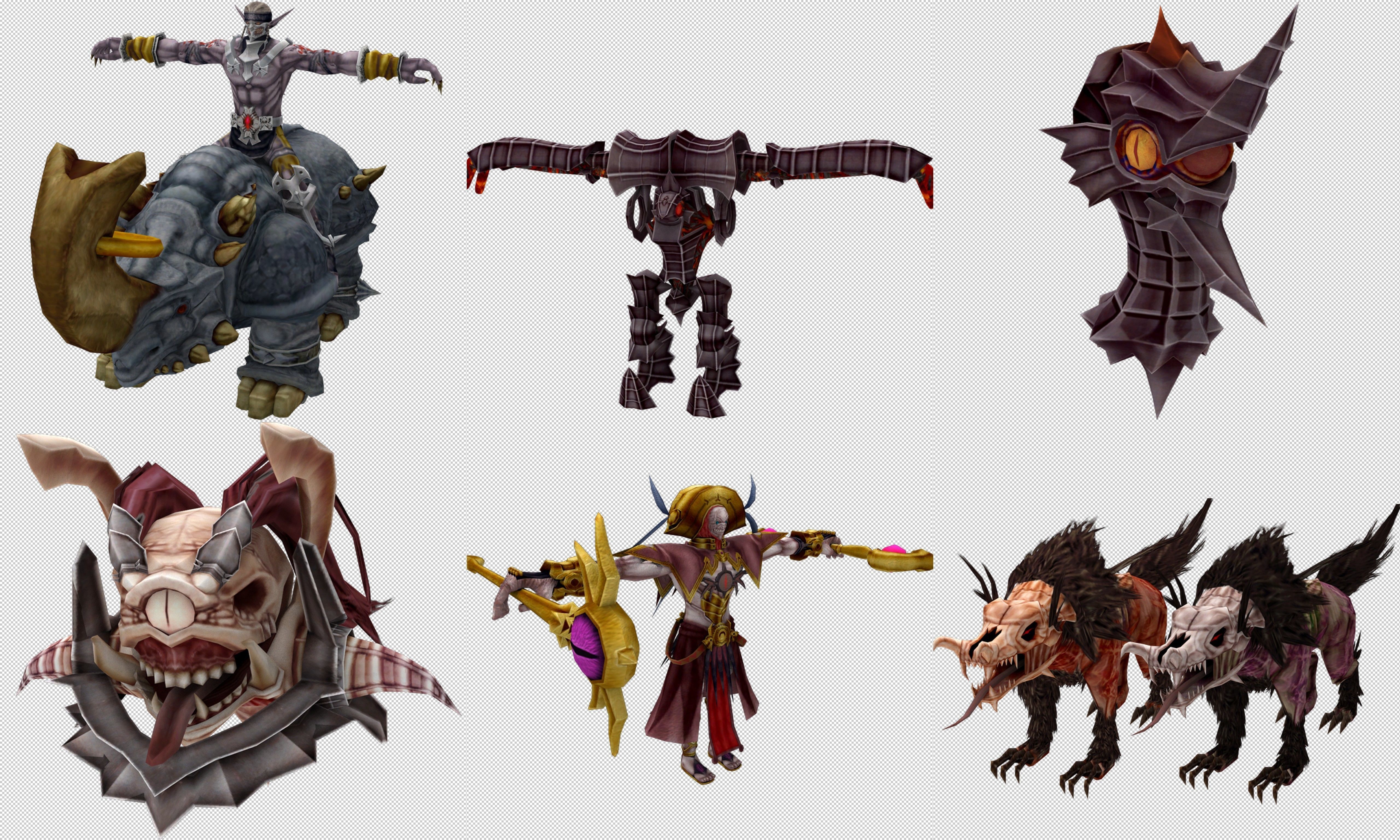 Collection Cartoon - Characters weapons Low-poly 3D model_9