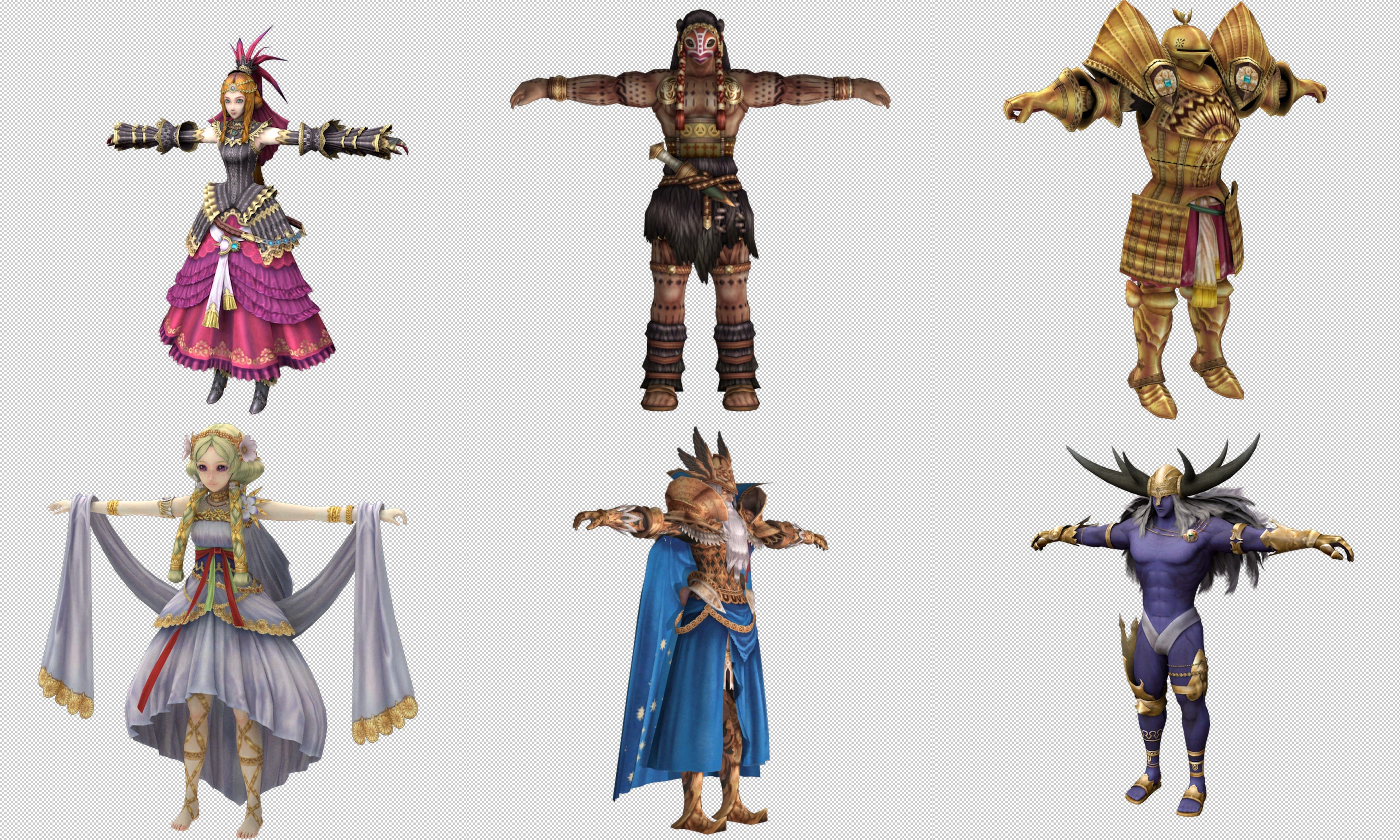 Collection Cartoon - Characters weapons Low-poly 3D model_4