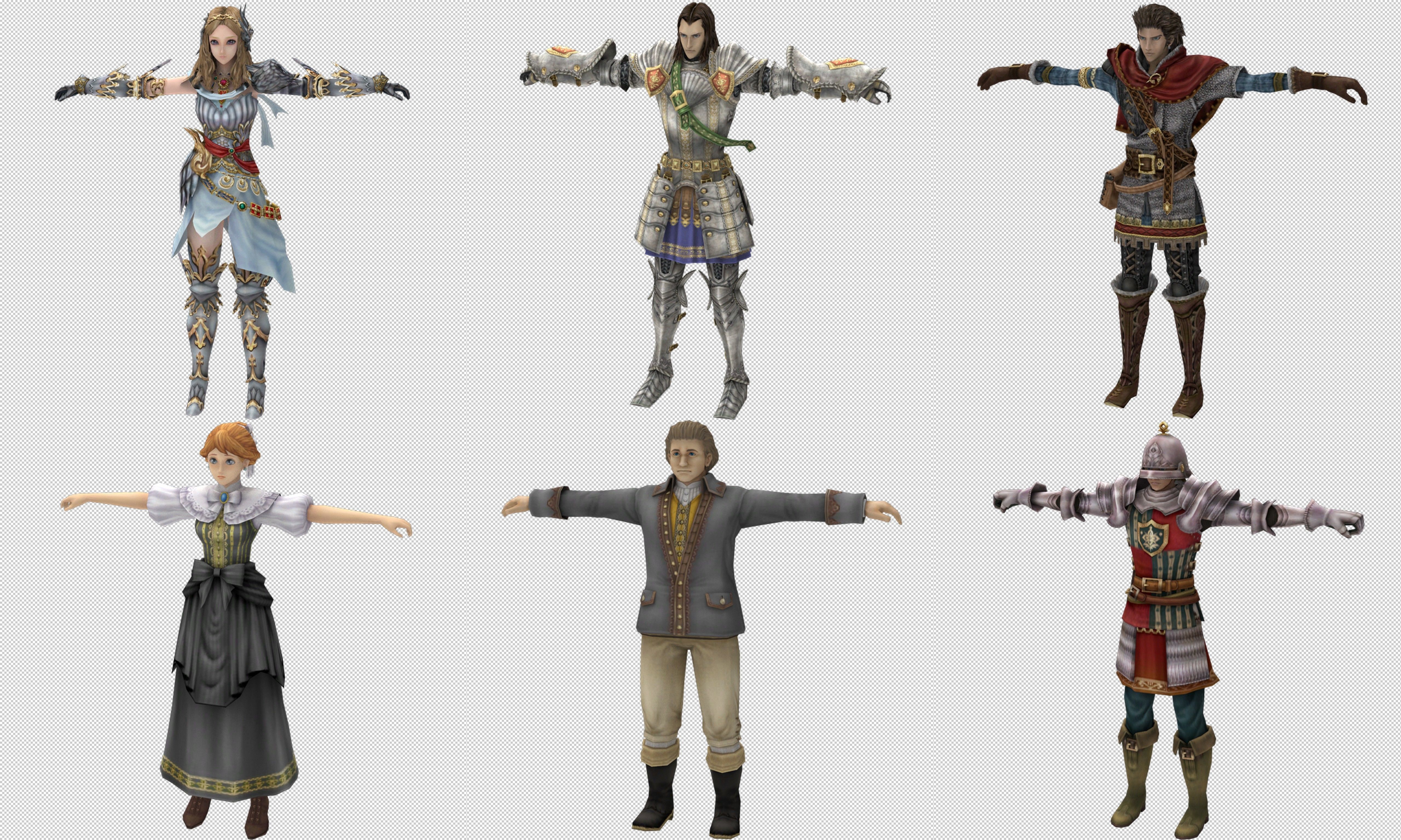 Collection Cartoon - Characters weapons Low-poly 3D model_7