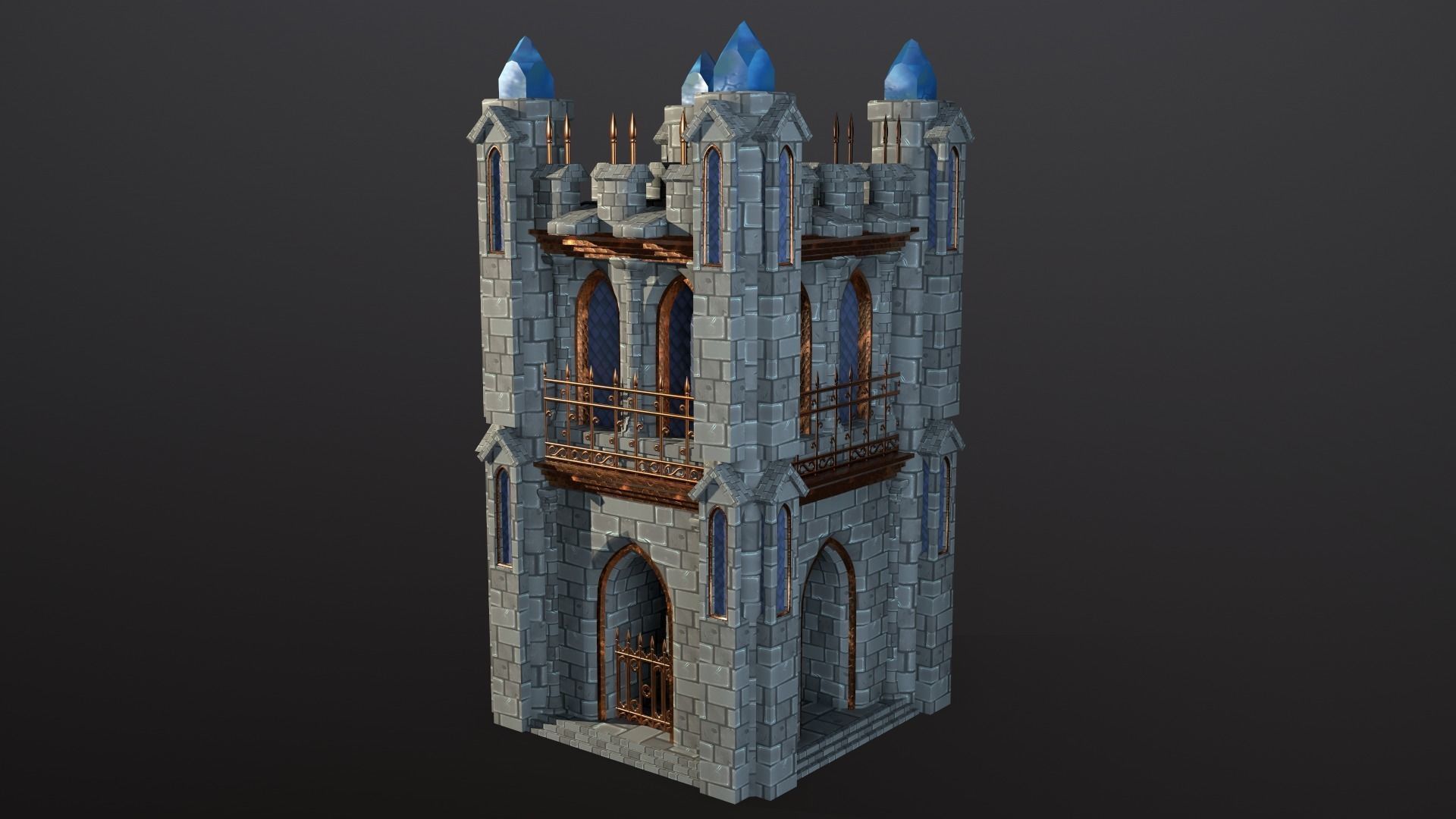 Seraphim Graveyard Kit Low-poly 3D model_5
