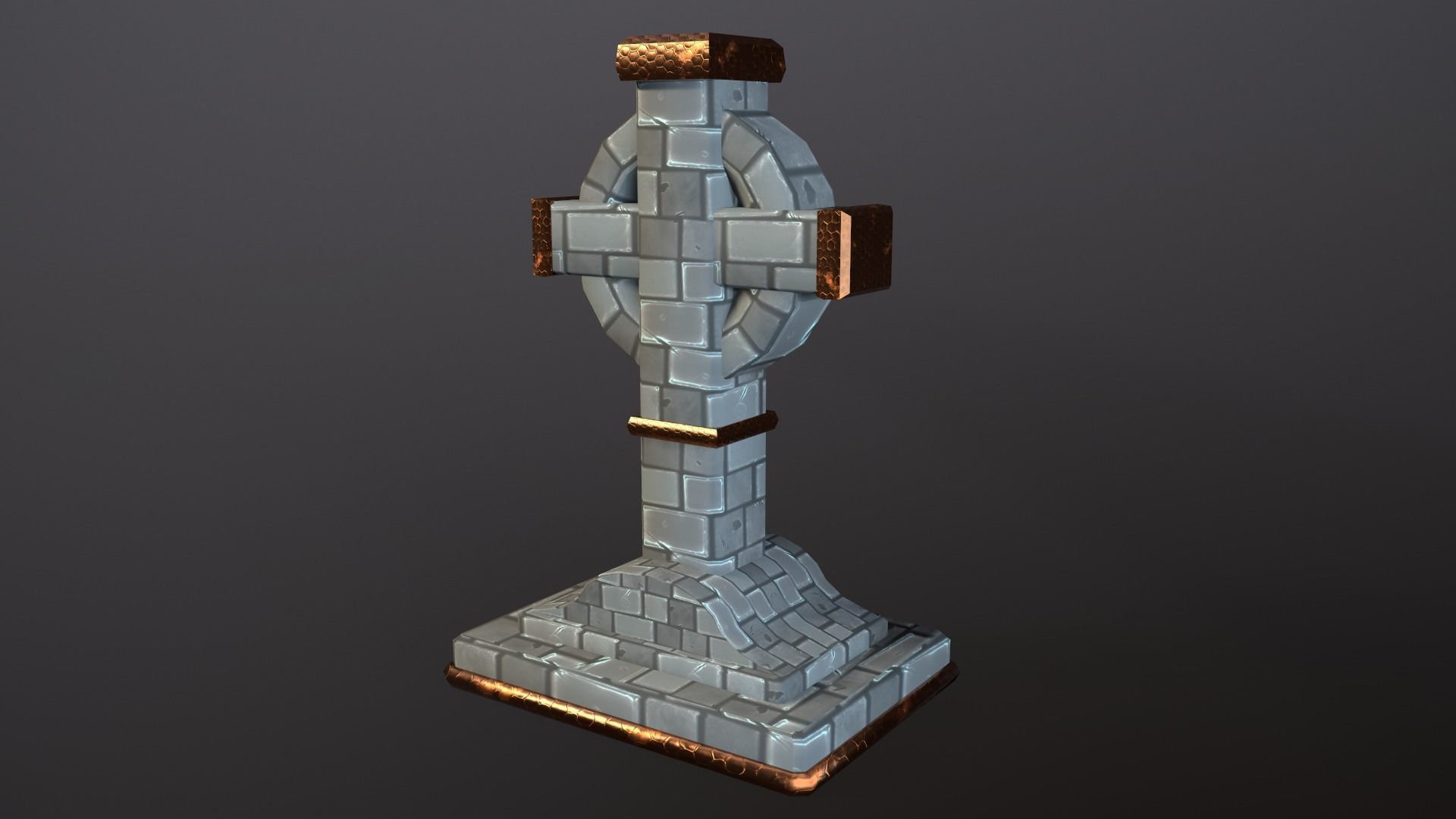 Seraphim Graveyard Kit Low-poly 3D model_17