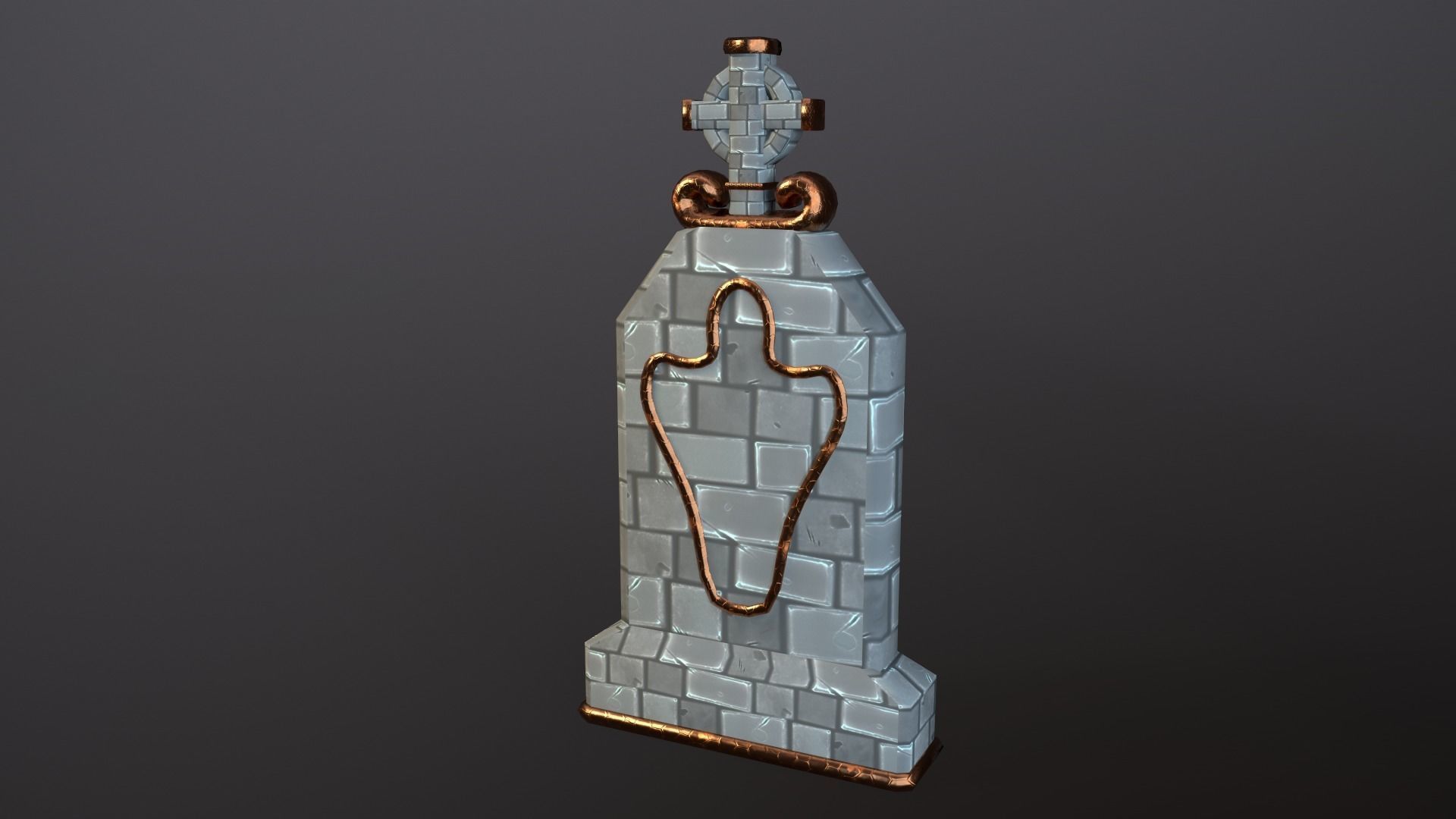 Seraphim Graveyard Kit Low-poly 3D model_18