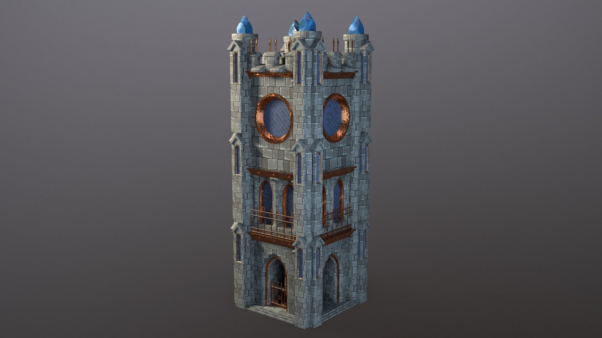 Seraphim Graveyard Kit Low-poly 3D model_6